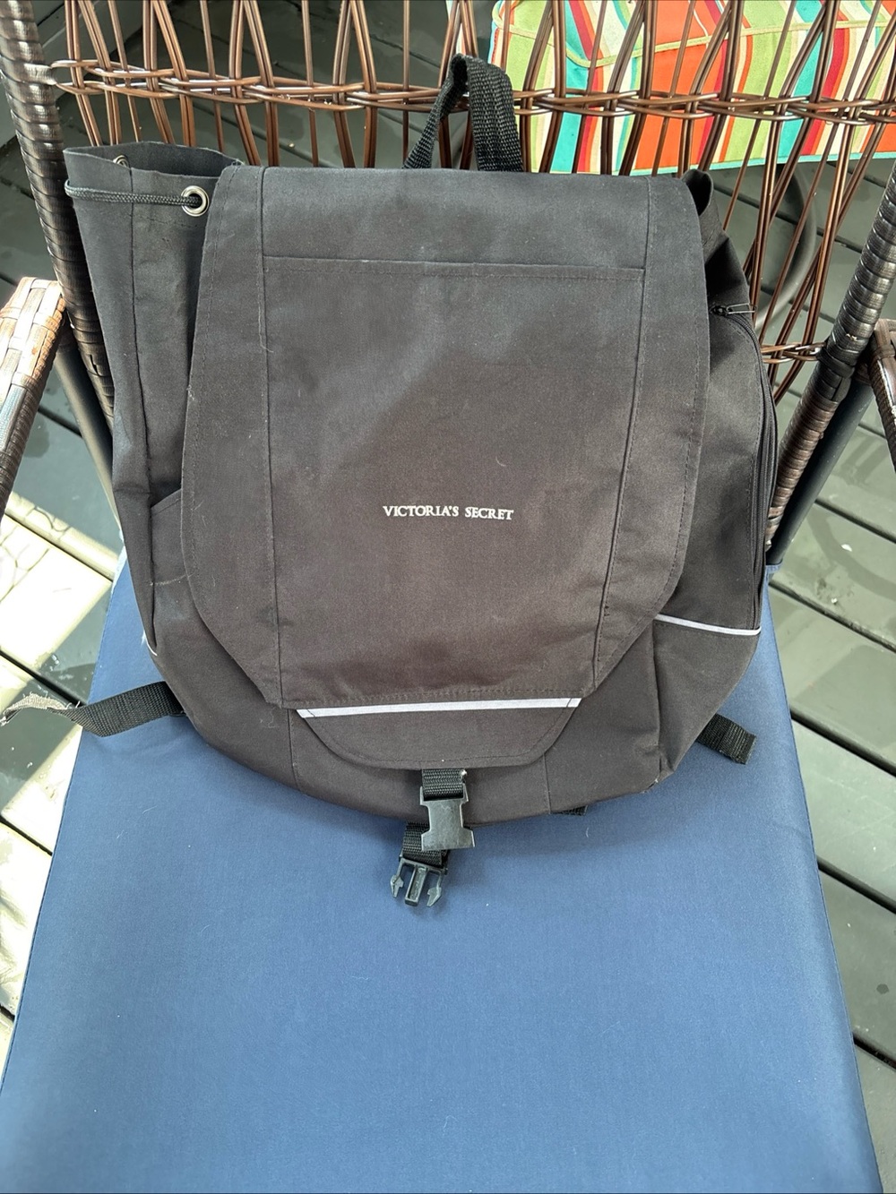 Victoria's Secret Black Men's Messenger-Style Backpack